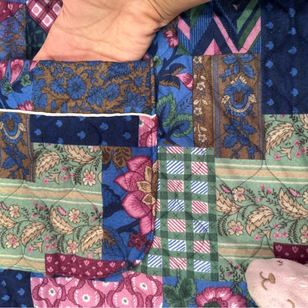 Colorful Patchwork Long Winter Dress/Coat - image 3